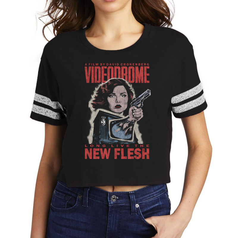 Videodrome (distressed) Scorecard Crop Tee by CHARLOTTELYNNTAYLOR | Artistshot