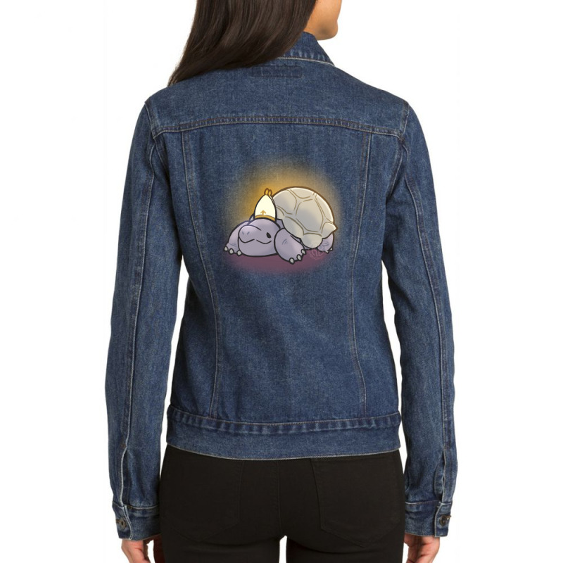 Trending Turtle Pope-ijm1v Ladies Denim Jacket by Gipson Mize | Artistshot