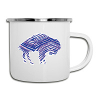 Limited Edition Buffalo Zebra Blue And Pink Camper Cup | Artistshot