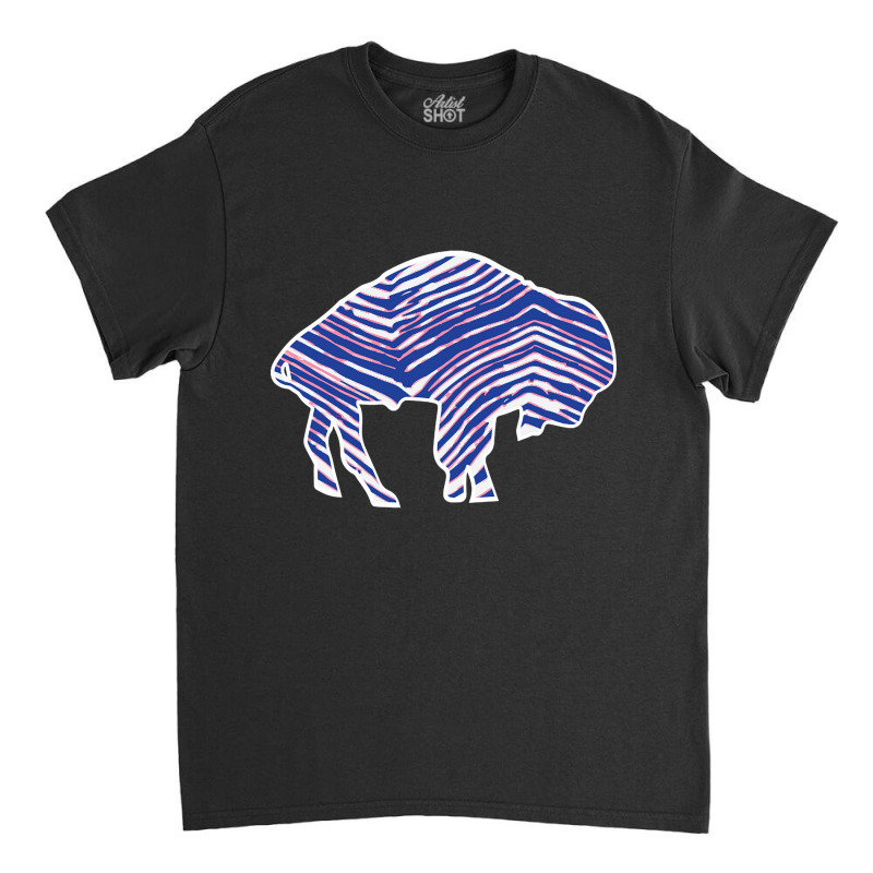 Limited Edition Buffalo Zebra Blue And Pink Classic T-shirt | Artistshot