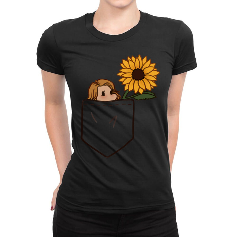 Trending Pocket Kate Sunflower Ladies Fitted T-Shirt by Karyn Love | Artistshot