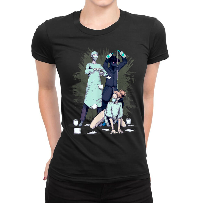 Sanitizer T Shirt Ladies Fitted T-Shirt by omano | Artistshot