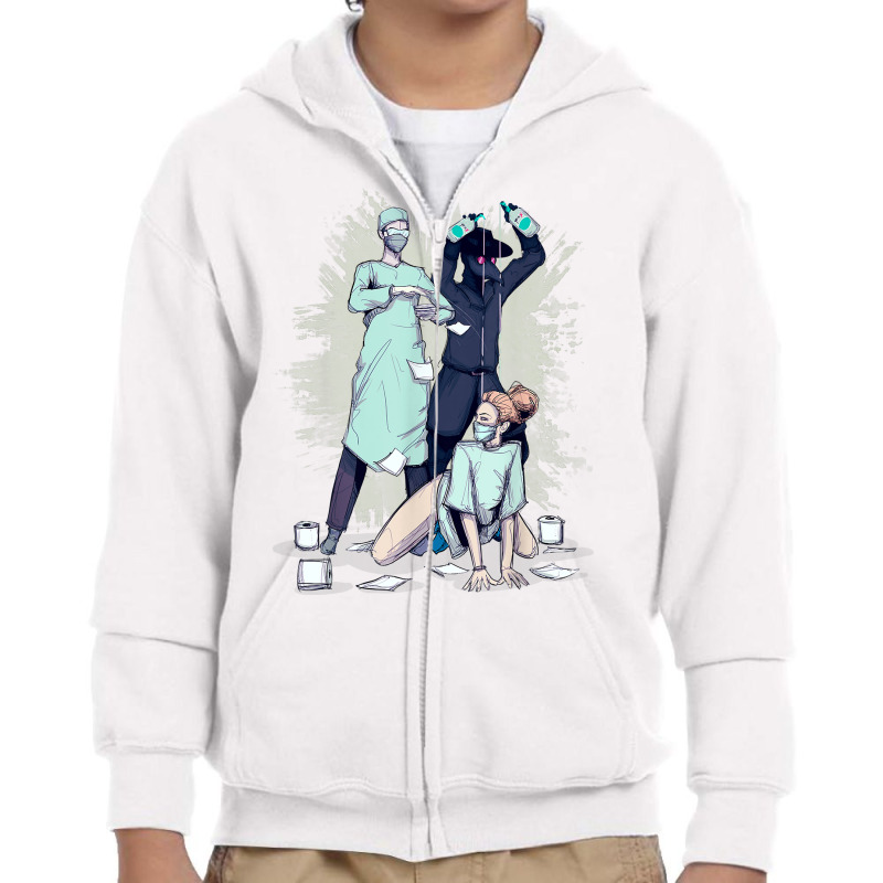 Sanitizer T Shirt Youth Zipper Hoodie by omano | Artistshot