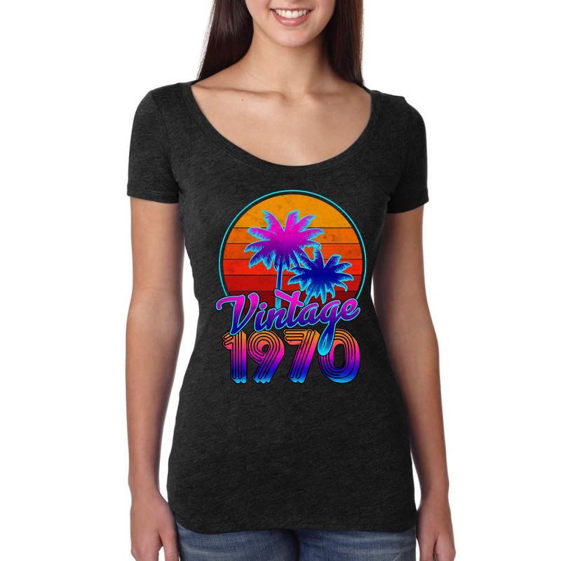 Trending Vintage Classic 1970 Women's Triblend Scoop T-shirt by Jerhogen528 | Artistshot