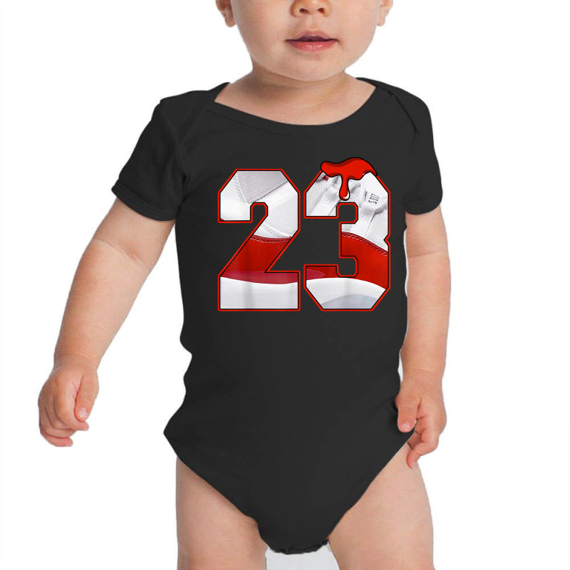 Design Number 23 Drip Shoes Cherry 11s Tee, 11 Retro Cherry T Shirt Baby Bodysuit | Artistshot