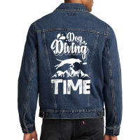 Dog Diving Time Water Dog Sport Coach T Shirt Men Denim Jacket | Artistshot