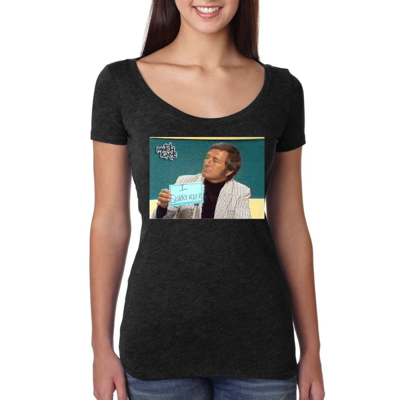 Richard Dawson I Surrender Match Game Color Photo Classic Women's Triblend Scoop T-shirt by ERNESTOJAVIERSIERRA | Artistshot