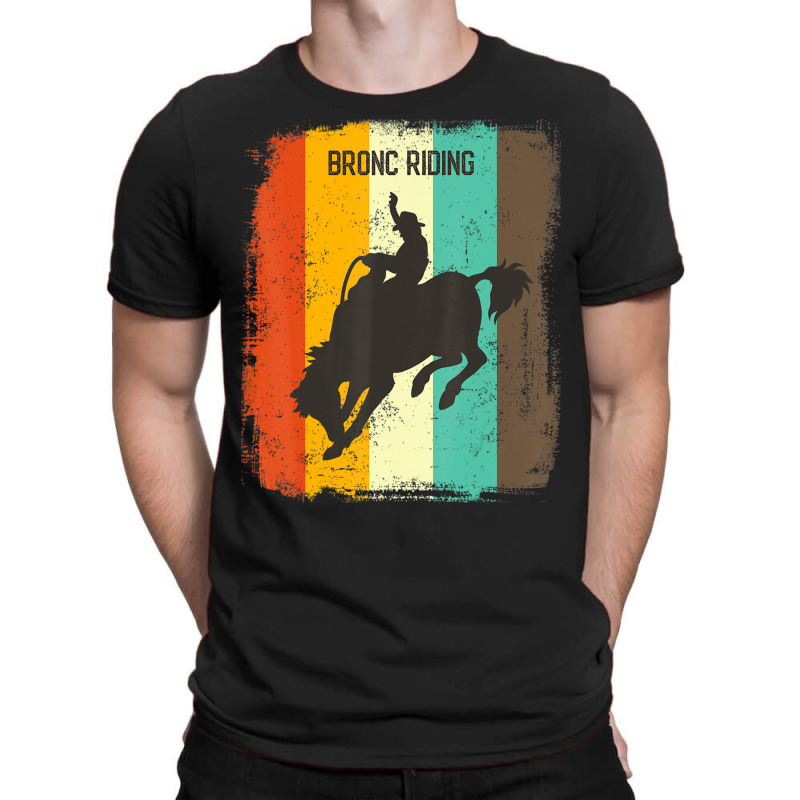 Hot Trend Rodeo Bronc Riding Retro 70s Vintage Rodeo Fan T-Shirt by haodinhvan1 | Artistshot