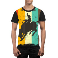 Hot Trend Rodeo Bronc Riding Retro 70s Vintage Rodeo Fan Graphic T-shirt | Artistshot