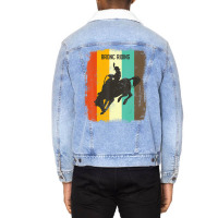 Hot Trend Rodeo Bronc Riding Retro 70s Vintage Rodeo Fan Unisex Sherpa-lined Denim Jacket | Artistshot