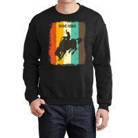 Hot Trend Rodeo Bronc Riding Retro 70s Vintage Rodeo Fan Crewneck Sweatshirt | Artistshot