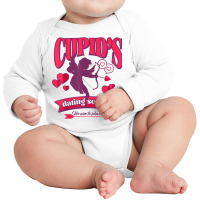 Cupid's Dating Service Heartbreaker Vintage Valentines Day T Shirt Long Sleeve Baby Bodysuit | Artistshot