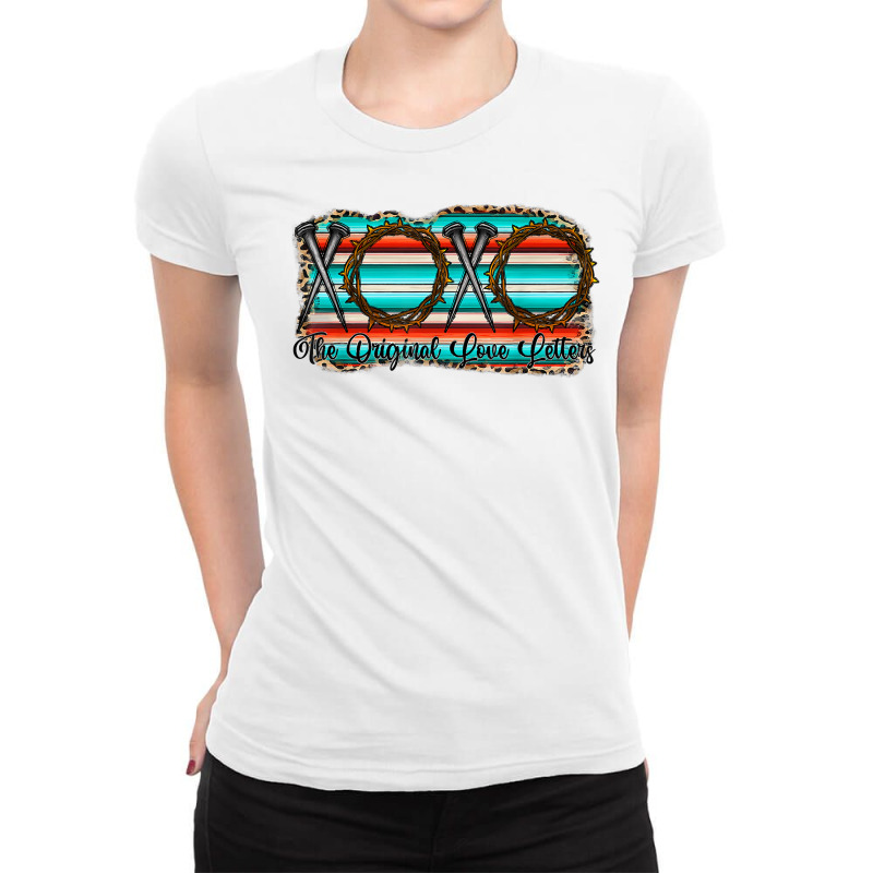 Xoxo The Original Love Letters Jesus Christian Valenine T Shirt Ladies Fitted T-Shirt by luckenbg | Artistshot