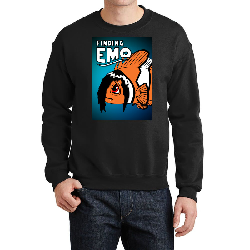 Finding Emo Crewneck Sweatshirt by onyekaafeku4 | Artistshot