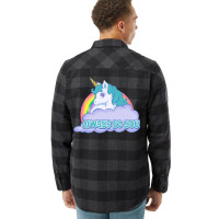 Always Be You Unicorn  (dwayne Johnson) Bob Stone   Central Intelligen Flannel Shirt | Artistshot