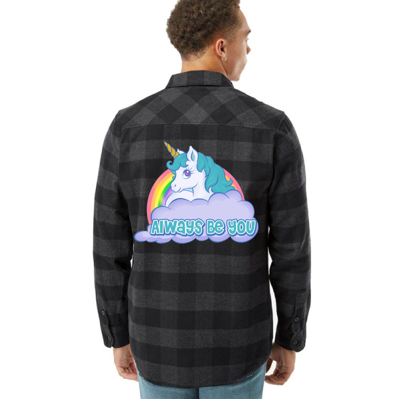 Always Be You Unicorn  (dwayne Johnson) Bob Stone   Central Intelligen Flannel Shirt by aashekfongwah | Artistshot