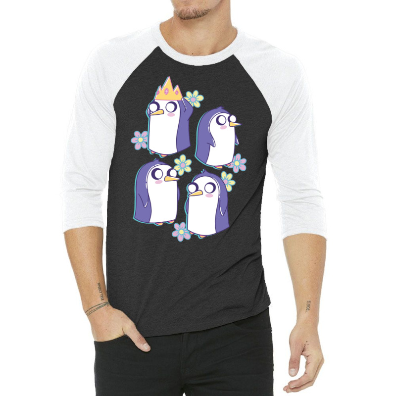 Gunter (adventure Time) 3/4 Sleeve Shirt by onyekaafeku4 | Artistshot