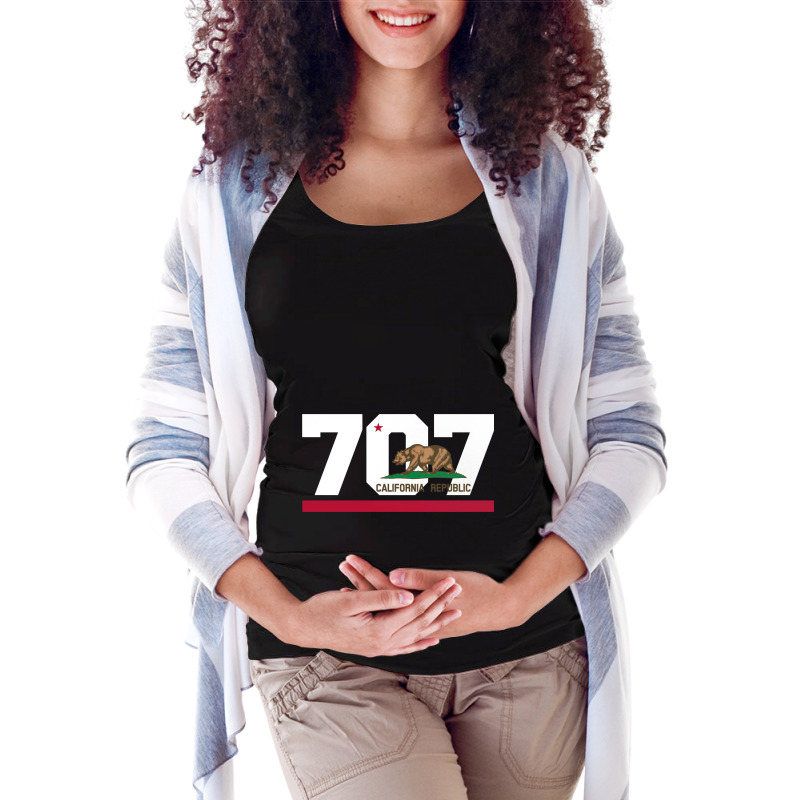 Area Code 707 Shirt - Sonoma California Maternity Scoop Neck T-shirt by GARRICKFULLER | Artistshot