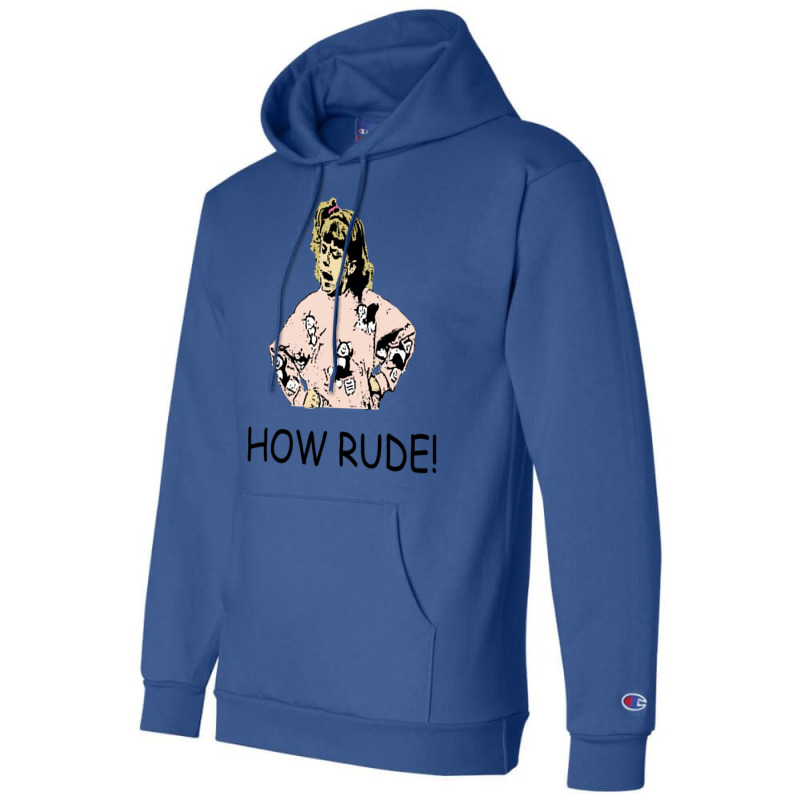 How Rude! Champion Hoodie by onyekaafeku4 | Artistshot