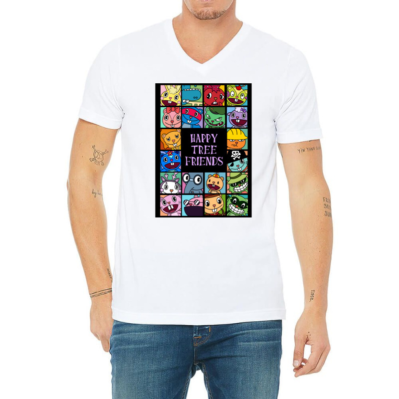 Happy Tree Friends V-neck Tee | Artistshot