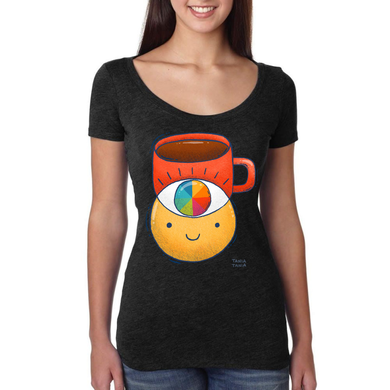 Hot Trend Coffee Eye Women's Triblend Scoop T-shirt by michealyoungerlk01 | Artistshot