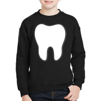 Tooth Fairy  Halloween Tooth Molar Costume Idea Youth Sweatshirt | Artistshot