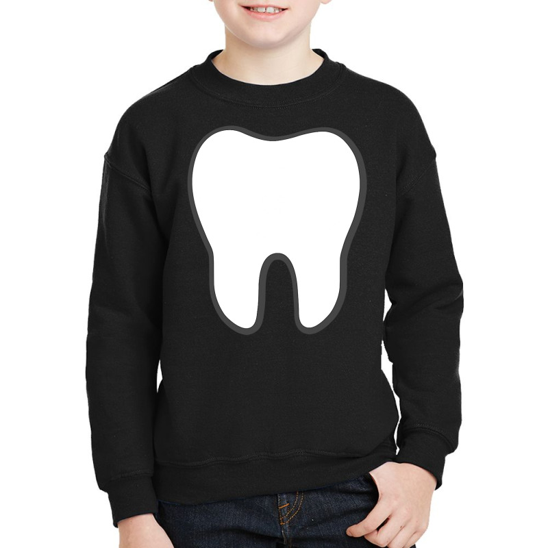 Tooth Fairy  Halloween Tooth Molar Costume Idea Youth Sweatshirt by JohnNichols89123 | Artistshot