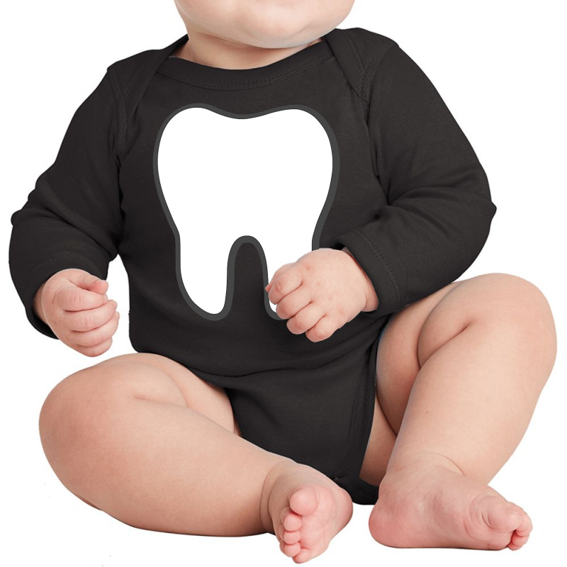 Tooth Fairy  Halloween Tooth Molar Costume Idea Long Sleeve Baby Bodysuit by JohnNichols89123 | Artistshot