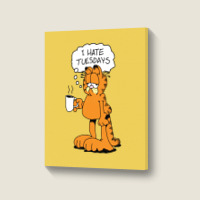 Grafield   I Hate Tuesdays Portrait Canvas Print | Artistshot