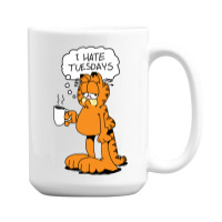 Grafield   I Hate Tuesdays 15 Oz Coffee Mug | Artistshot