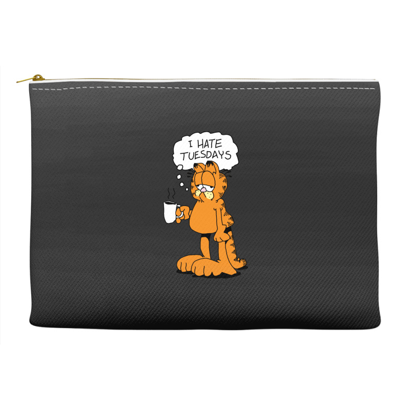 Grafield   I Hate Tuesdays Accessory Pouches | Artistshot