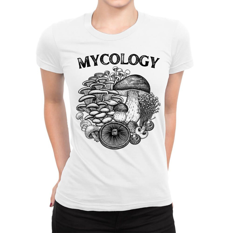 Mycologist Wild Mushrooms Mycology T Shirt Ladies Fitted T-Shirt by linbere | Artistshot