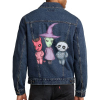 Lock Shock Barrel Nightmare Before Christmas Men Denim Jacket | Artistshot