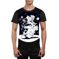 Trending Castle In A Starry Night Graphic T-shirt | Artistshot