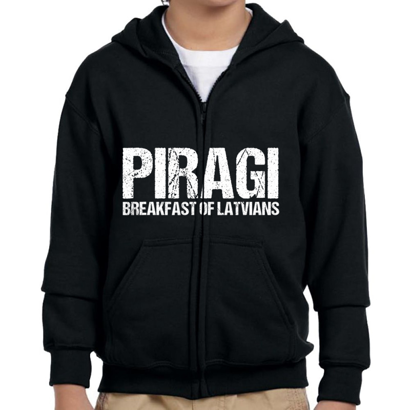 Piragi Breakfast Of Latvians Bacon Bun Food Latvia Youth Zipper Hoodie by namnguyen | Artistshot