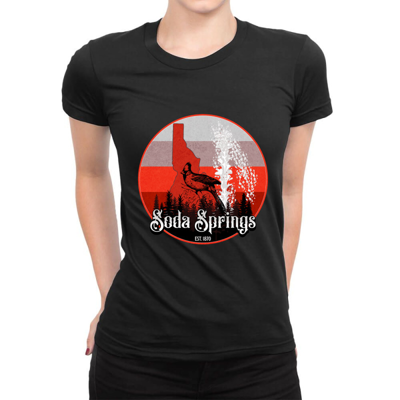 Trending Go Cards! - Soda Springs, Idaho Ladies Fitted T-Shirt by Berrios Crisp | Artistshot