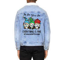 It's Fine We're Fine Everything Is Fine Daycare Provider T Shirt Unisex Sherpa-lined Denim Jacket | Artistshot