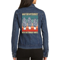 Artistshot Limited Edition Amateur Mycologist With Questionable Morels Ladies Denim Jacket | Artistshot