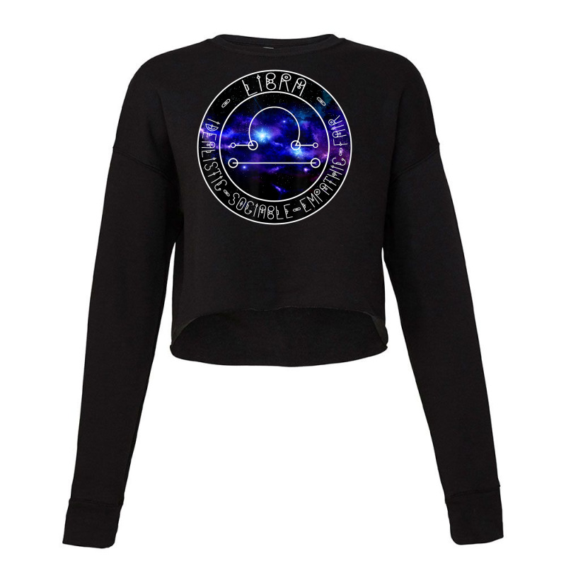 Hot Trend Libra Zodiac Astrology Symbol And Qualities Cropped Sweater by michaelyounger19 | Artistshot