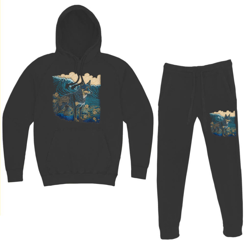 Surrealism Japanese Painting Australian Kelpie Dog T Shirt Hoodie & Jogger set by kleebbi | Artistshot