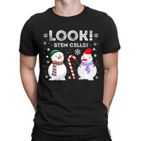 Stem Cell Snowman Christmas Science Humor Biology Lab T-shirt | Artistshot