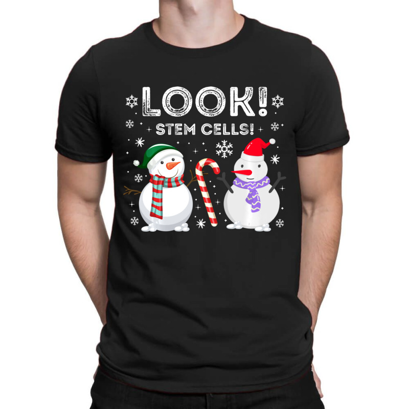 Stem Cell Snowman Christmas Science Humor Biology Lab T-shirt | Artistshot