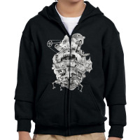 Trending Howl's Moving Castle-b5plw Youth Zipper Hoodie | Artistshot