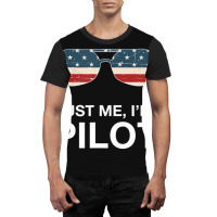 Trust Me I'm A Pilot Pilot Patriotic American Flag Graphic T-shirt | Artistshot