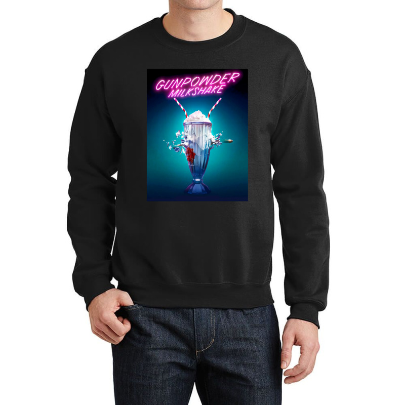 Gunpowder Milkshake Poster Crewneck Sweatshirt by SandraDelpha | Artistshot