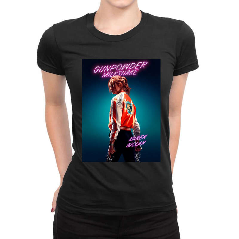 Gunpowder Milkshake Sam Ladies Fitted T-Shirt by SandraDelpha | Artistshot