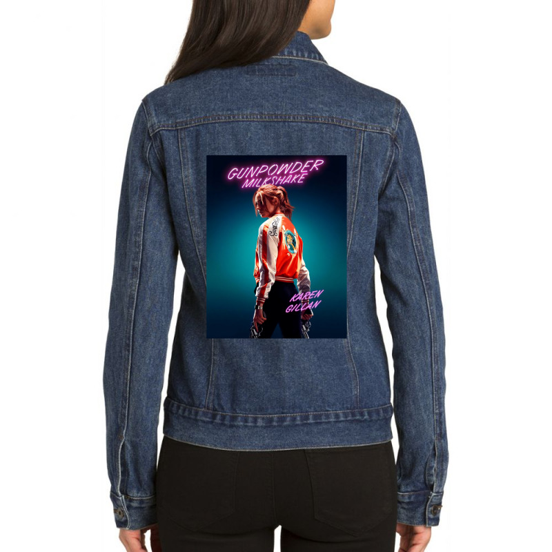 Gunpowder Milkshake Sam Ladies Denim Jacket by SandraDelpha | Artistshot