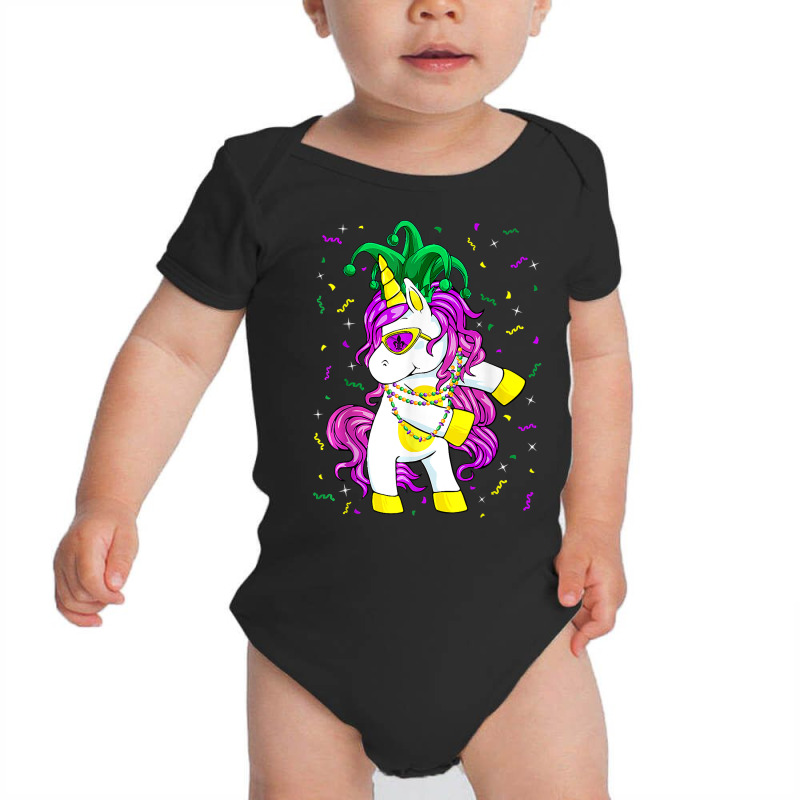 Mardi Gras Unicorn Carnival Party Festival Parade Women Girl T Shirt Baby Bodysuit by pearleql2katnik | Artistshot