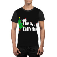 The Cat Father Funny Christmas Cat Dad Graphic T-shirt | Artistshot