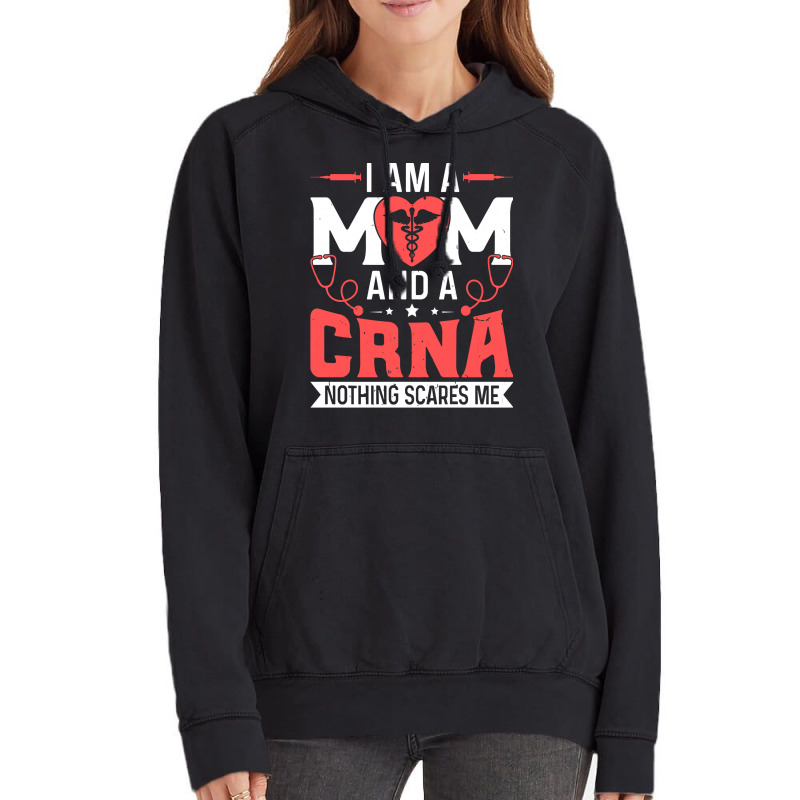 Crna Mom Funny Certified Registered Nurse Anesthetists Mama Pullover H Vintage Hoodie | Artistshot